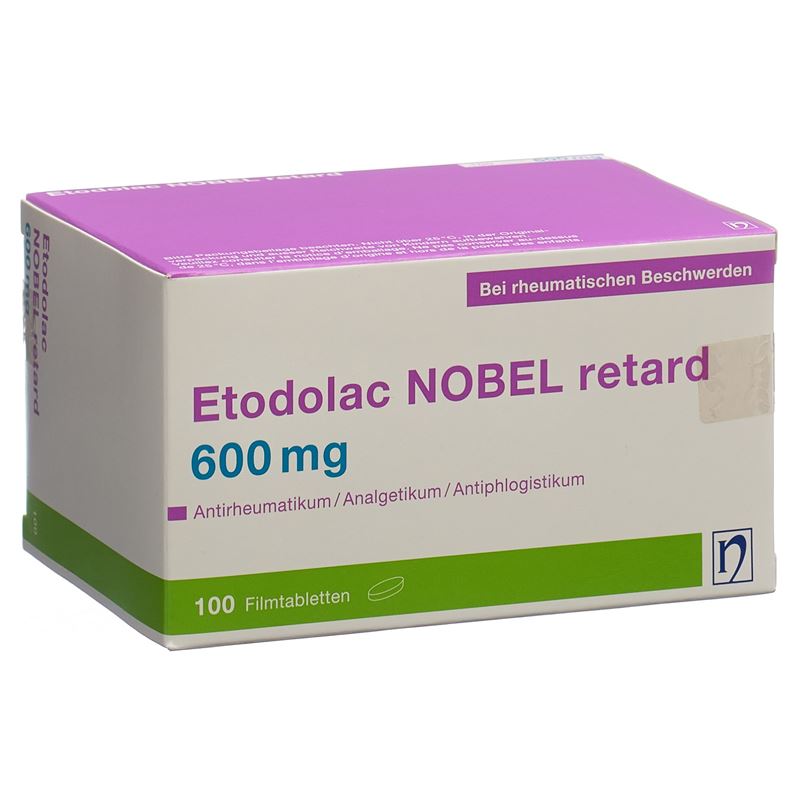 ETODOLAC NOBEL Ret Filmtabl 600 mg 100 Stk