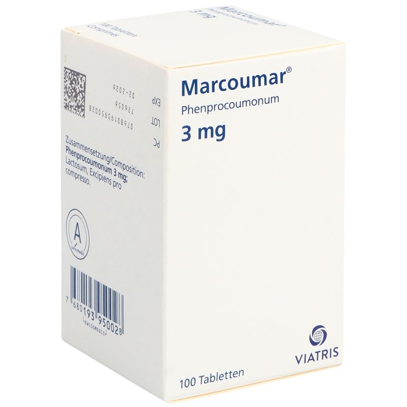 MARCOUMAR Tabl 3 mg Plast Fl 100 Stk