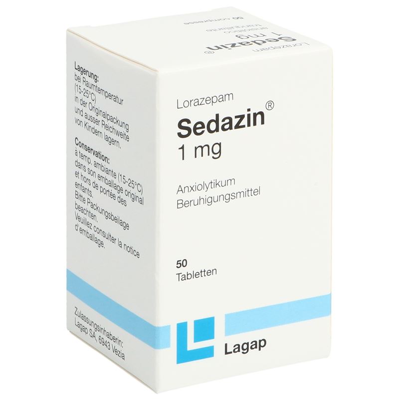 SEDAZIN Tabl 1 mg Ds 50 Stk