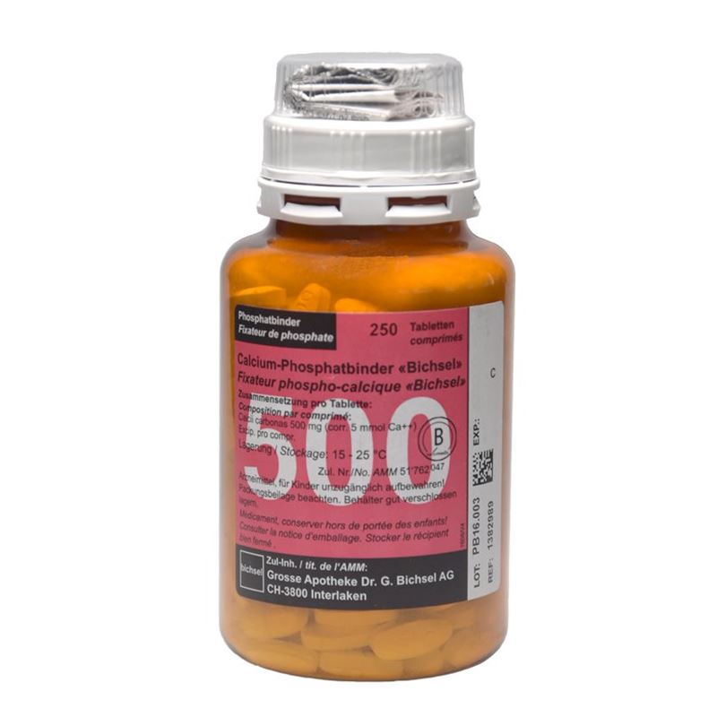 CALCIUM Phosphatbinder Bichsel Tabl 500 mg 250 Stk