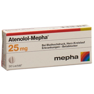 ATENOLOL Mepha Lactab 25 mg 30 Stk