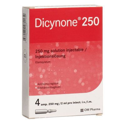 DICYNONE Inj Lös 250 mg 4 Amp 2 ml