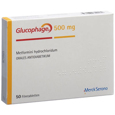 GLUCOPHAGE Filmtabl 500 mg 50 Stk