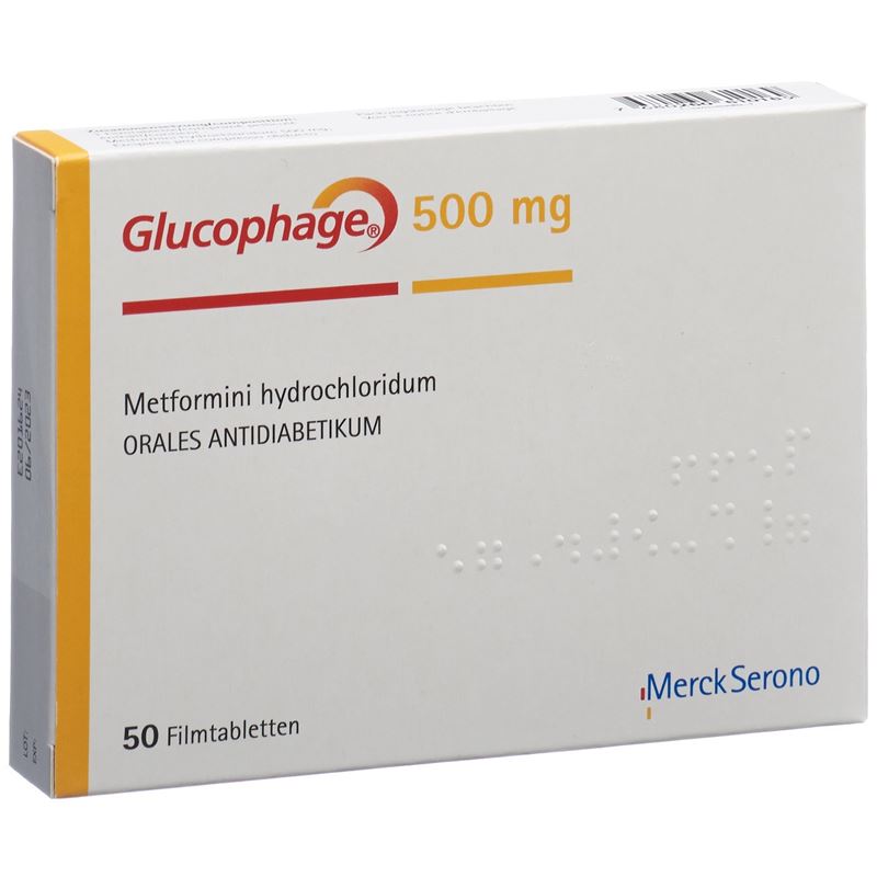 GLUCOPHAGE Filmtabl 500 mg 50 Stk