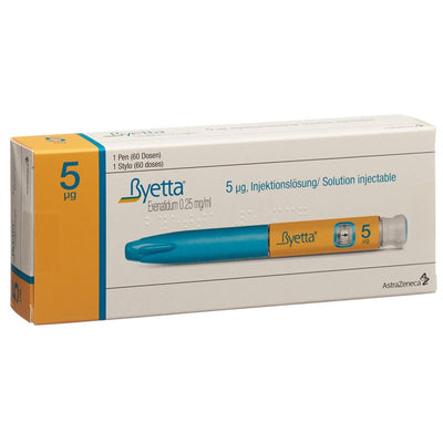 BYETTA Inj Lös 5 mcg/0.02ml Fertpen 1.2 ml