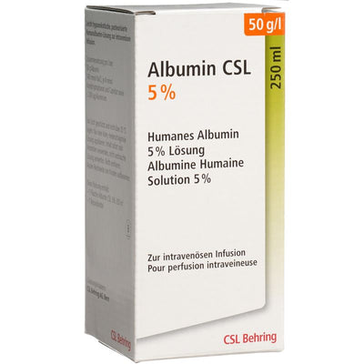 ALBUMIN CSL Inf Lös 5 % 250ml