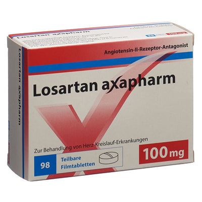 LOSARTAN axapharm Filmtabl 100 mg 98 Stk