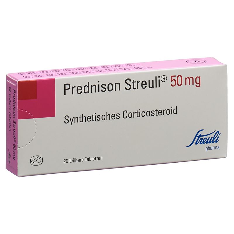 PREDNISON Streuli Tabl 50 mg 20 Stk