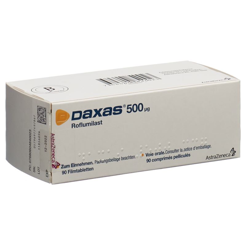 DAXAS Filmtabl 500 mcg 90 Stk