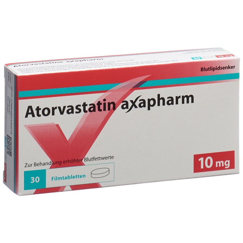 ATORVASTATIN axapharm Filmtabl 10 mg 30 Stk