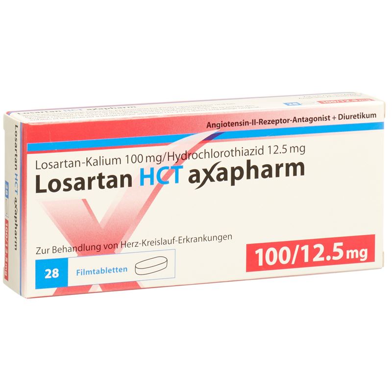 LOSARTAN HCT axapharm Filmtabl 100/12.5mg 28 Stk