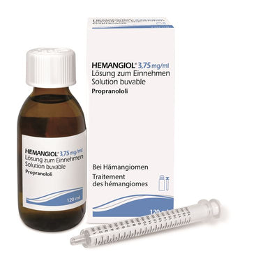 HEMANGIOL Lös 3.75 mg/ml Fl 120 ml