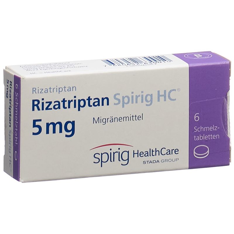 RIZATRIPTAN Spirig HC Schmelztabl 5 mg 6 Stk