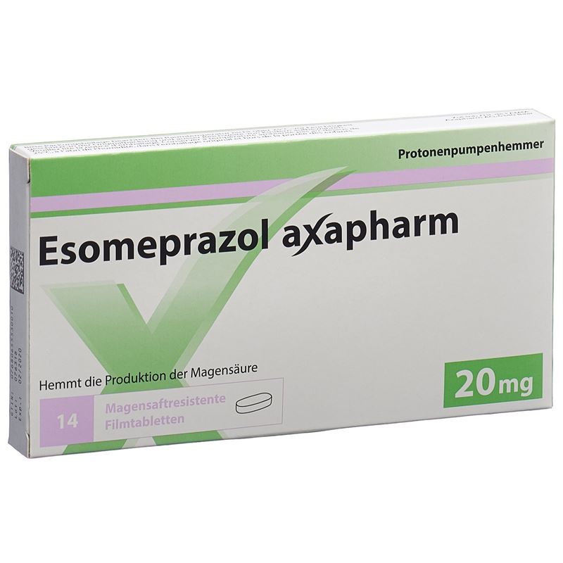 ESOMEPRAZOL Axapharm Filmtabl 20 mg 14 Stk