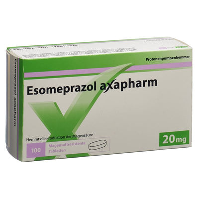 ESOMEPRAZOL Axapharm Filmtabl 20 mg 100 Stk