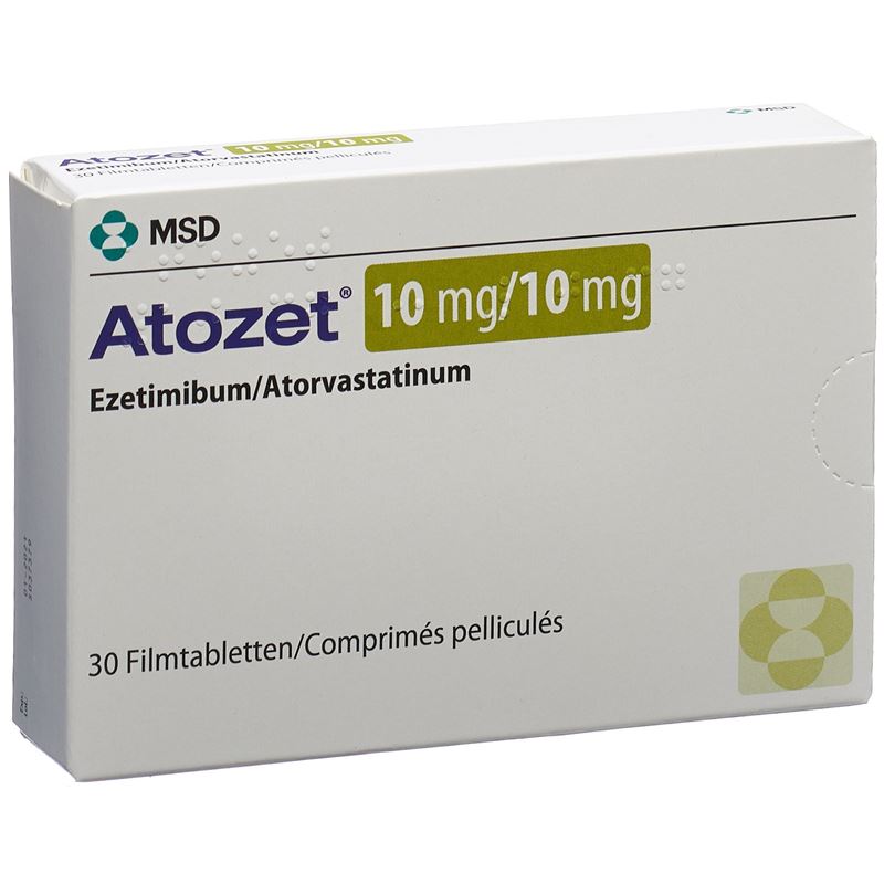 ATOZET Filmtabl 10/10 mg 30 Stk