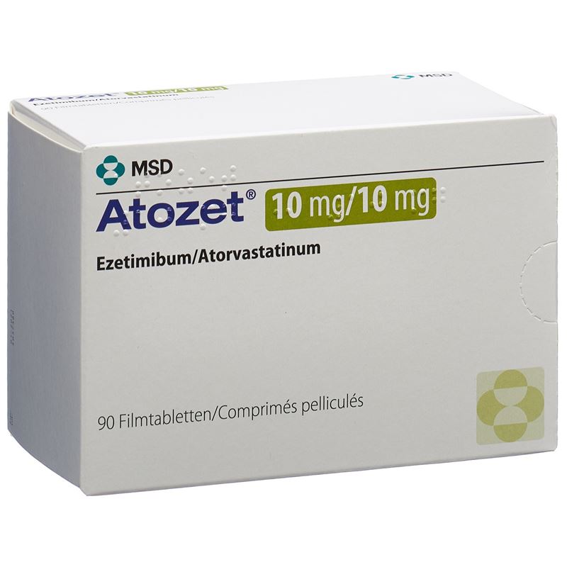 ATOZET Filmtabl 10/10 mg 90 Stk