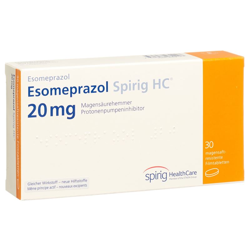 ESOMEPRAZOL Spirig HC Tabl 20 mg 30 Stk