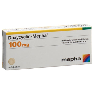 DOXYCYCLIN Mepha Tabl 100 mg 10 Stk