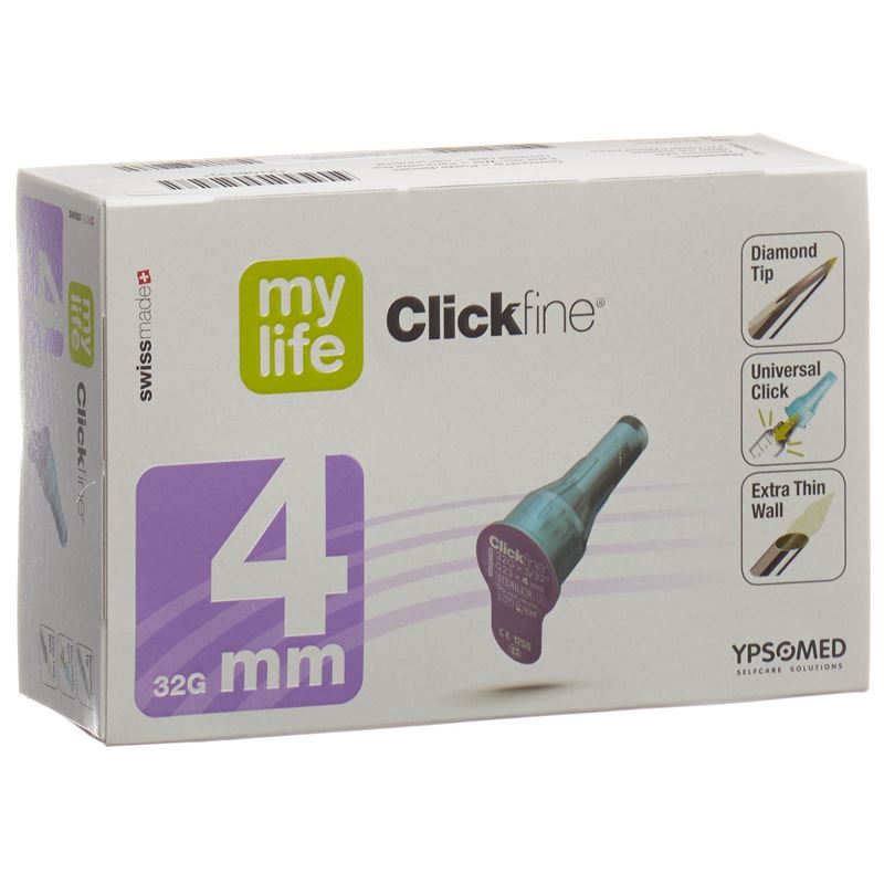 MYLIFE (PI-APS) CLICKFINE Pen Nad 4mm 32G 100 Stk