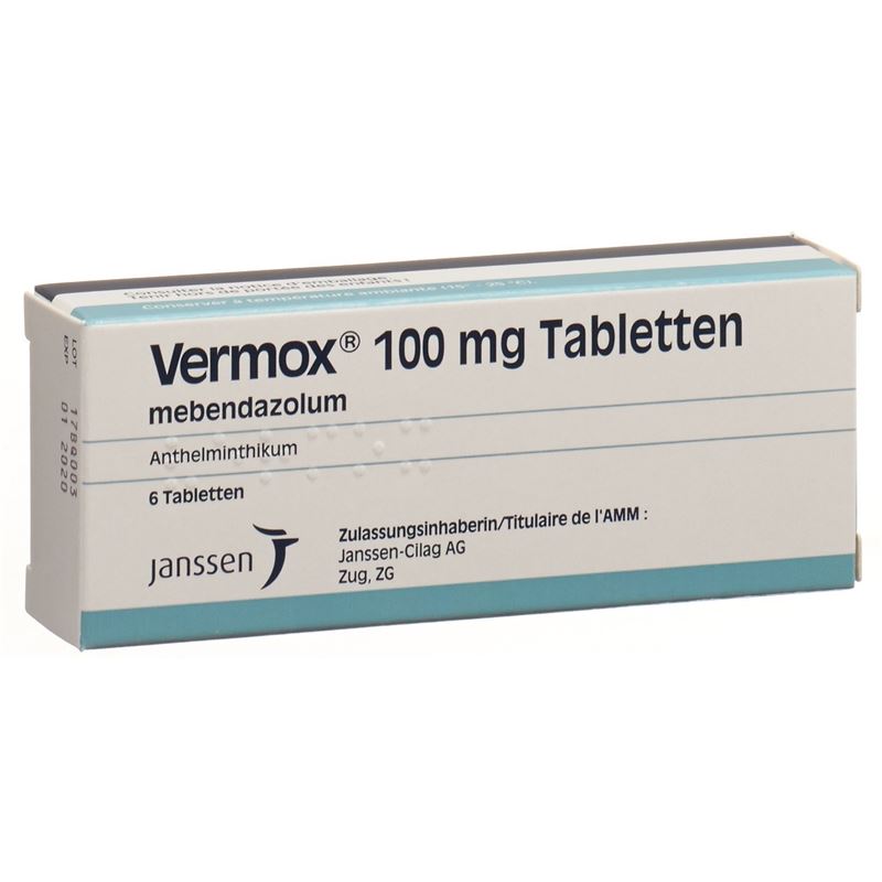 VERMOX Tabl 100 mg 6 Stk