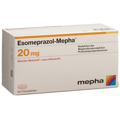 ESOMEPRAZOL Mepha Filmtabl 20 mg 100 Stk