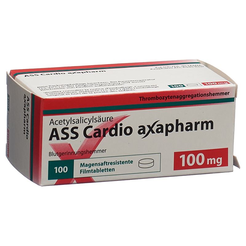 ASS CARDIO axapharm Filmtabl 100 mg 100 Stk