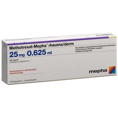 METHOTREXAT Mepha rheuma/derm 25 mg/0.625ml