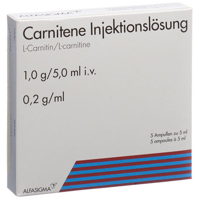 CARNITENE Inj Lös 1 g/5ml i.v. 5 Amp 5 ml