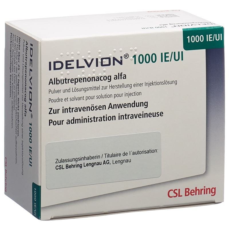 IDELVION Trockensub 1000 IE c Solv + Set Durchstf