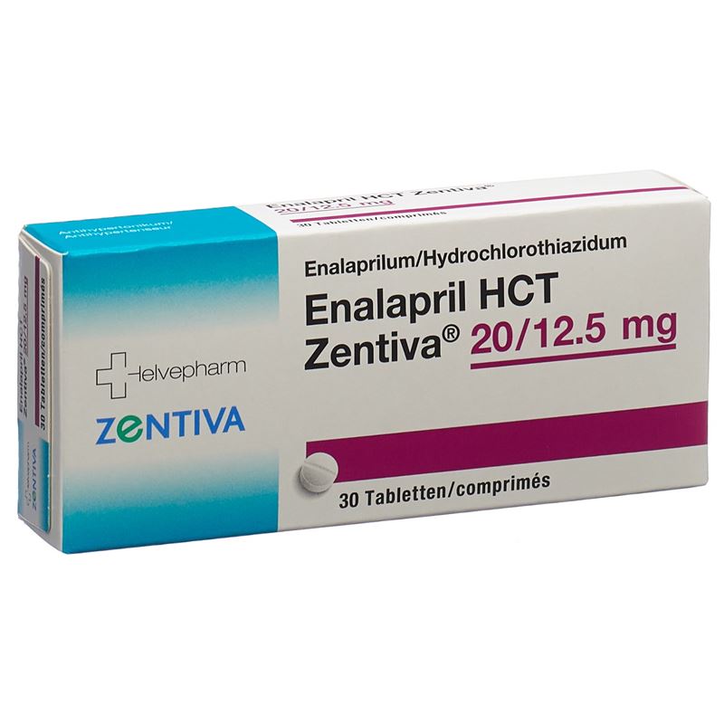 ENALAPRIL HCT Zentiva Tabl 20/12.5 mg 30 Stk