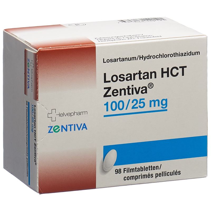 LOSARTAN HCT Zentiva Filmtabl 100/25 mg 98 Stk