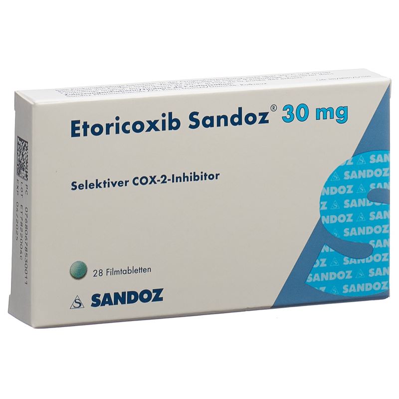 ETORICOXIB Sandoz Filmtabl 30 mg 28 Stk