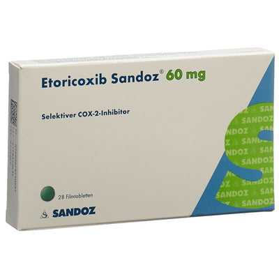 ETORICOXIB Sandoz Filmtabl 60 mg 28 Stk