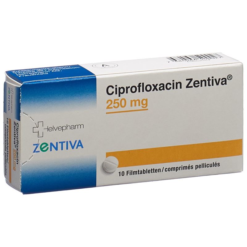 CIPROFLOXACIN Zentiva Filmtabl 250 mg 10 Stk