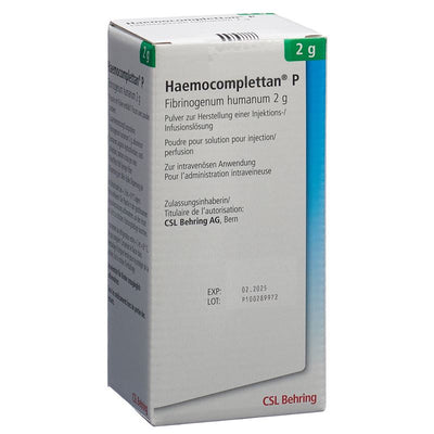 HAEMOCOMPLETTAN P Trockensub 2 g i.v. Fl