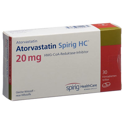 ATORVASTATIN Spirig HC Filmtabl 20 mg 30 Stk