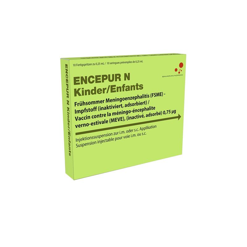 ENCEPUR N Inj Susp Kind o Nadel 10 Fertspr 0.25 ml