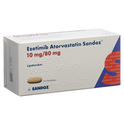 EZETIMIB Atorvast Sandoz Filmtabl 10/80mg 30 Stk