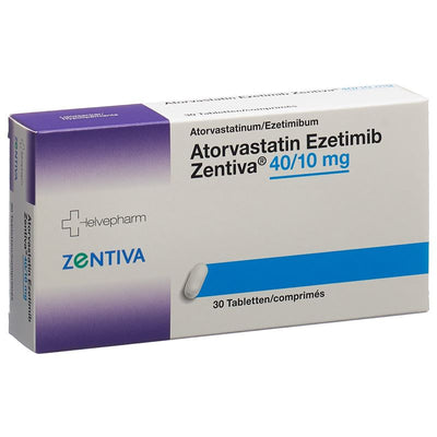 ATORVASTATIN Ezetimib Zentiva Tabl 40/10mg 30 Stk