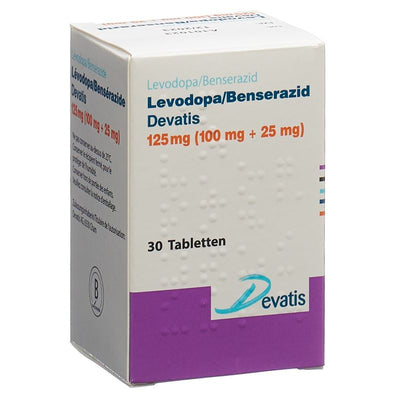 LEVODOPA/BENSERAZID Devatis Tabl 125 mg Fl 30 Stk