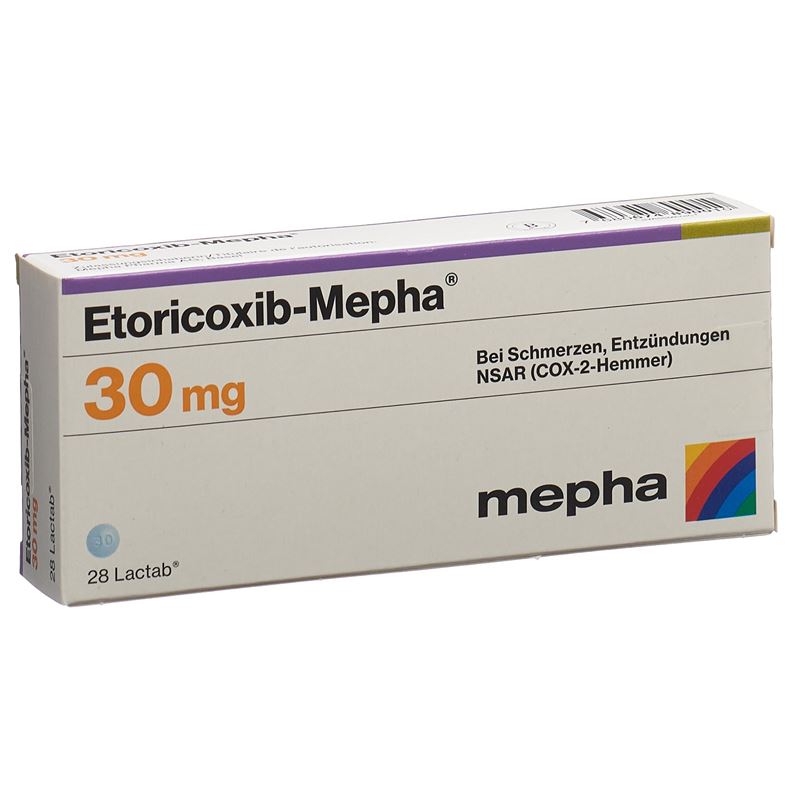 ETORICOXIB Mepha Lactab 30 mg 28 Stk