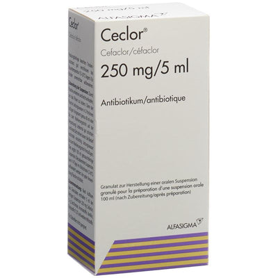 CECLOR Gran 250 mg/5ml f Susp Fl 100 ml