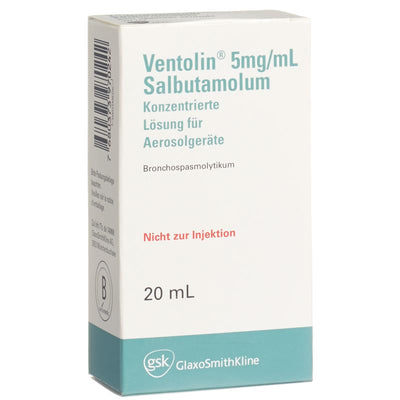 VENTOLIN Inhal Lös 5 mg/ml 20 ml